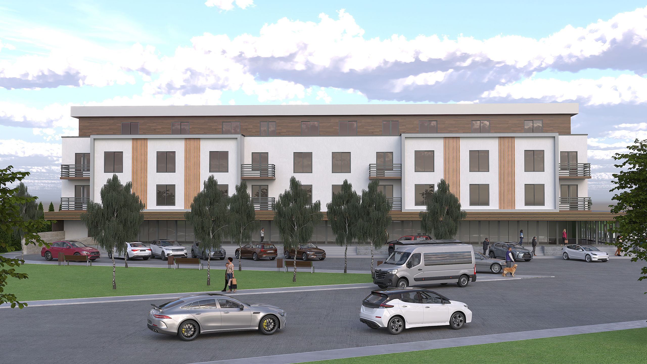 Apartment building with commercial department – TEP Design