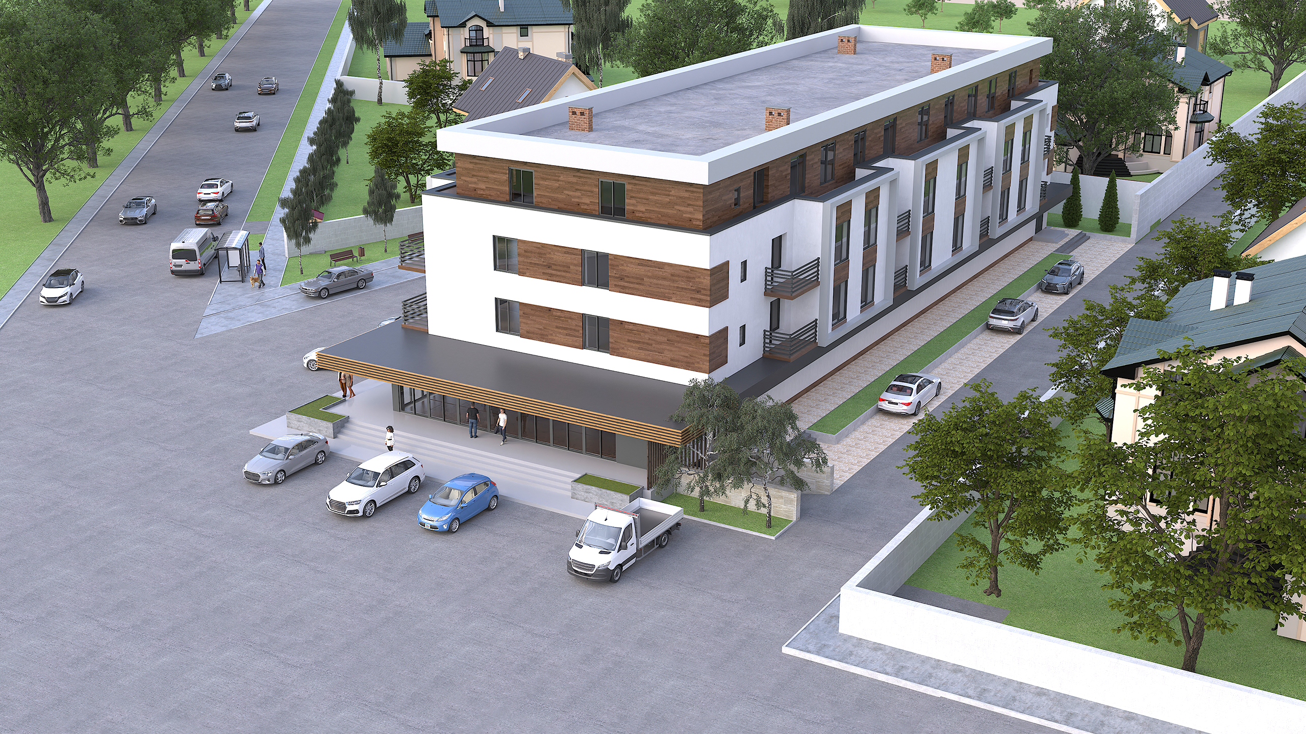 Apartment building with commercial department – TEP Design